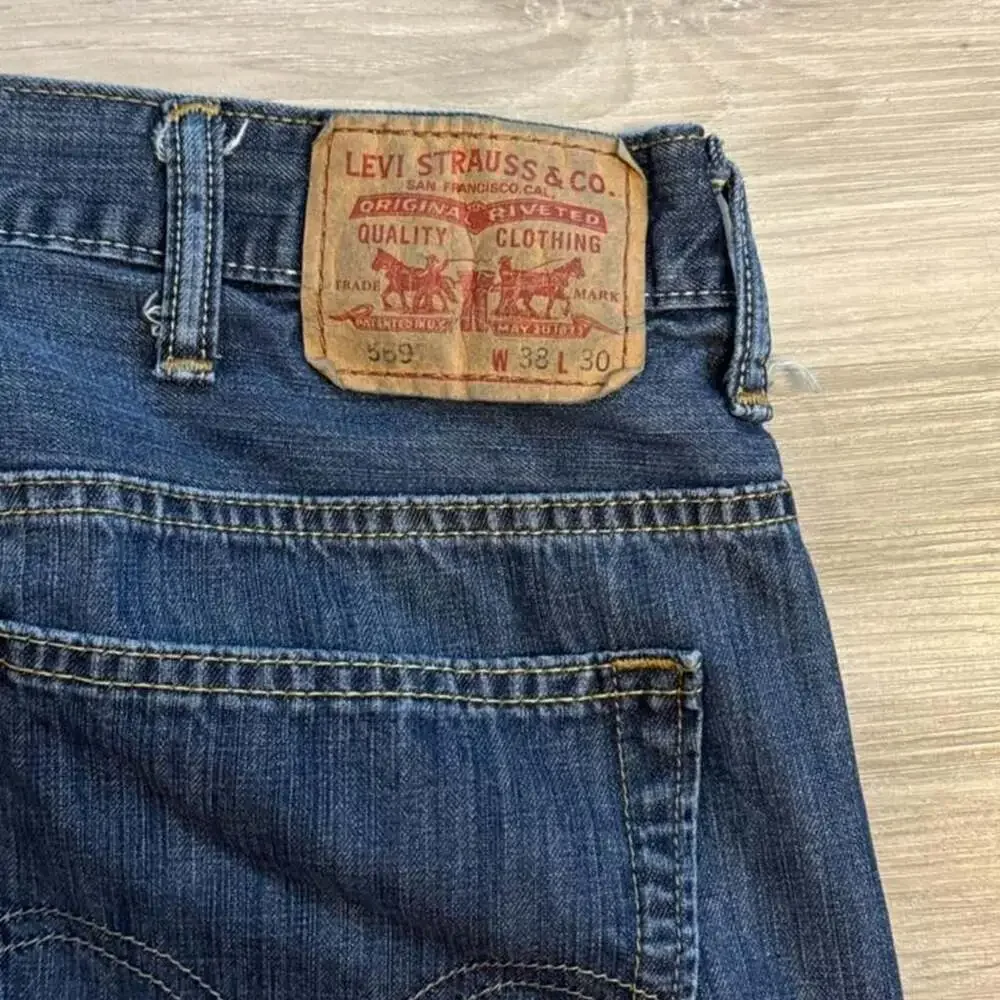 Levi's 569 Loose Straight Dark Wash Denim Jeans
